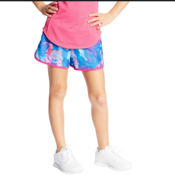 C9 by Champion Girls' 2" Woven Running Shorts Size Large 10-12 Pink Blue EUC - Picture 3 of 14